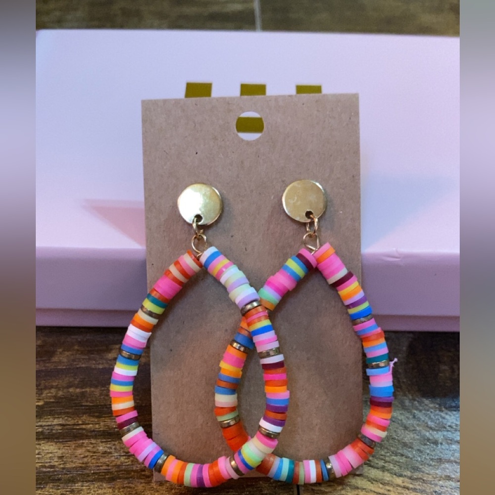 Jewelry By Kallie Colorful Hoop Earrings🩷